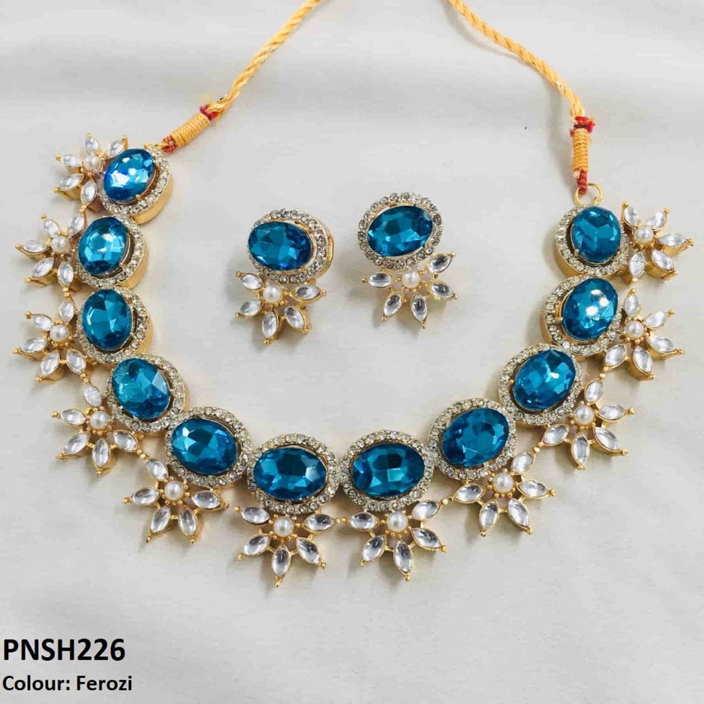 PNSH226 SDQ Beza Necklace Set - PNSH