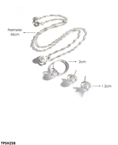 TPSH258 QWN Pearl Pendant Set - CPSH