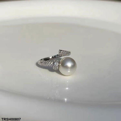 TRSH00807 CJD Round Pearl Ring Adjustable - TRSH