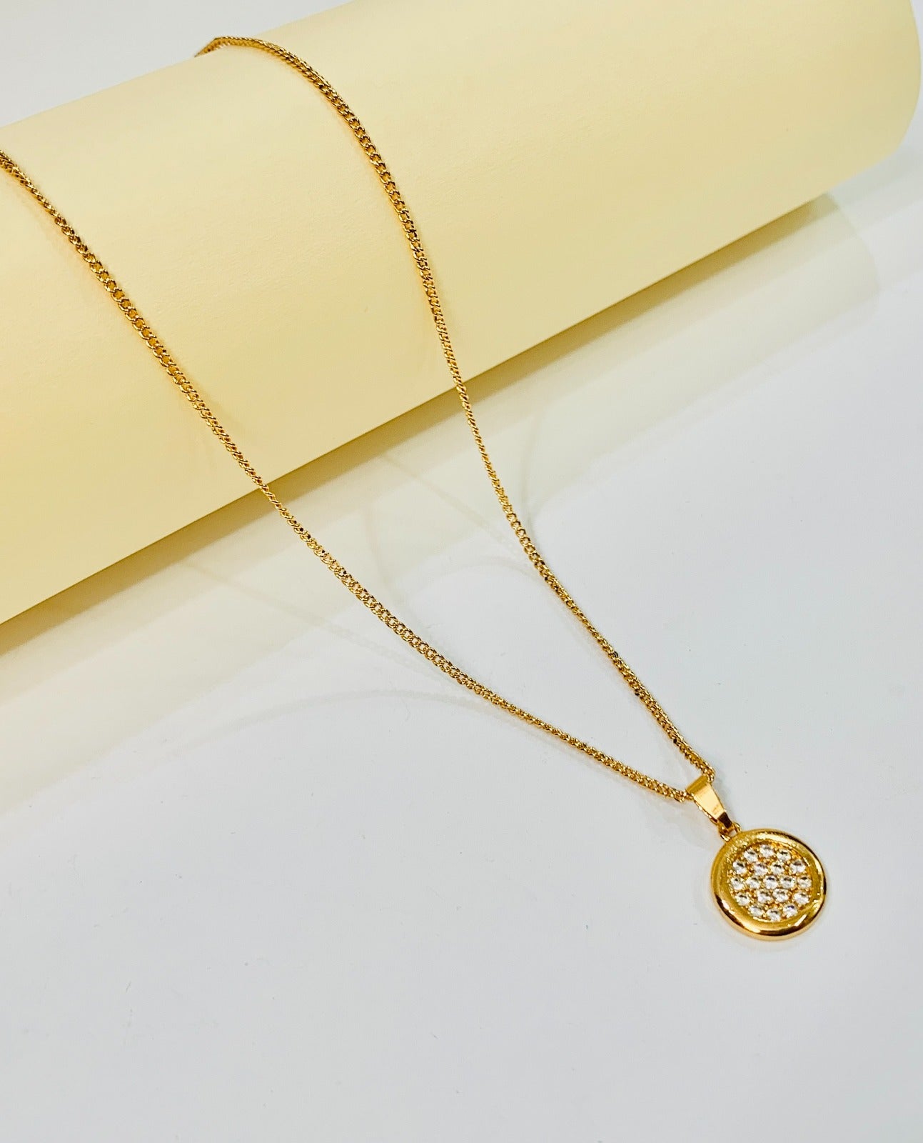 Zircon Pendant-259 (Golden)