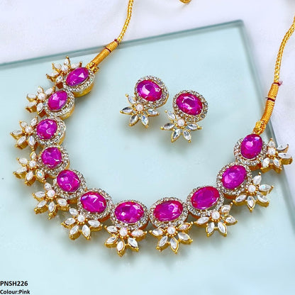 PNSH226 SDQ Beza Necklace Set - PNSH