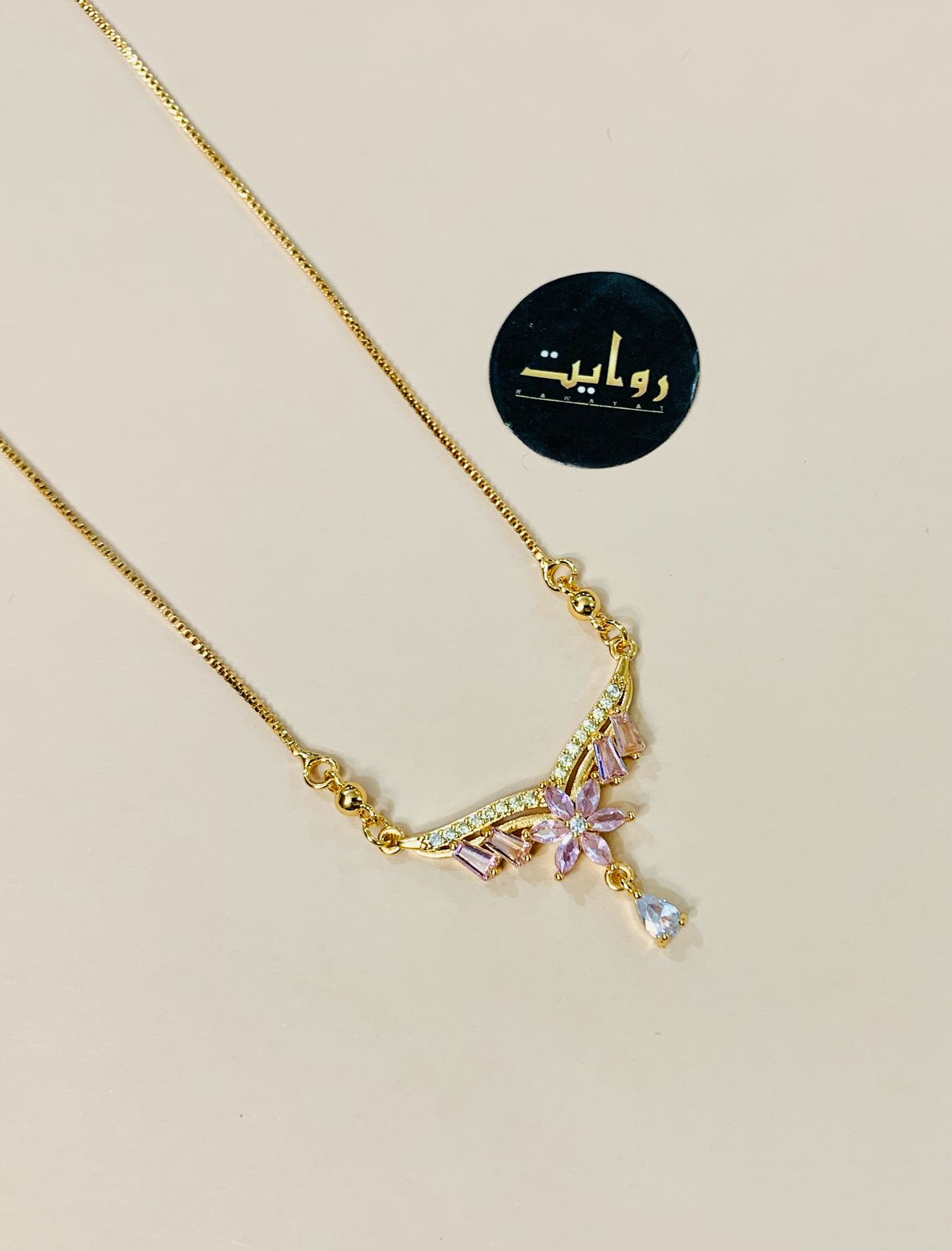 Zircon Pendant-197 (Pink)