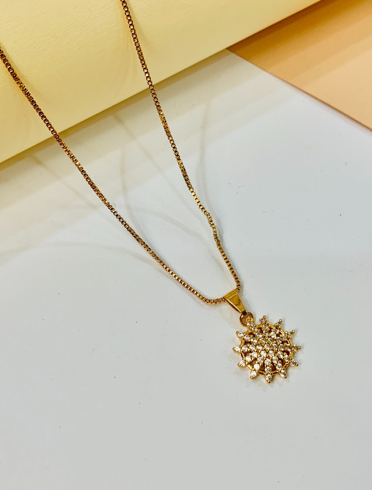 Zircon Pendant-237 (Golden)