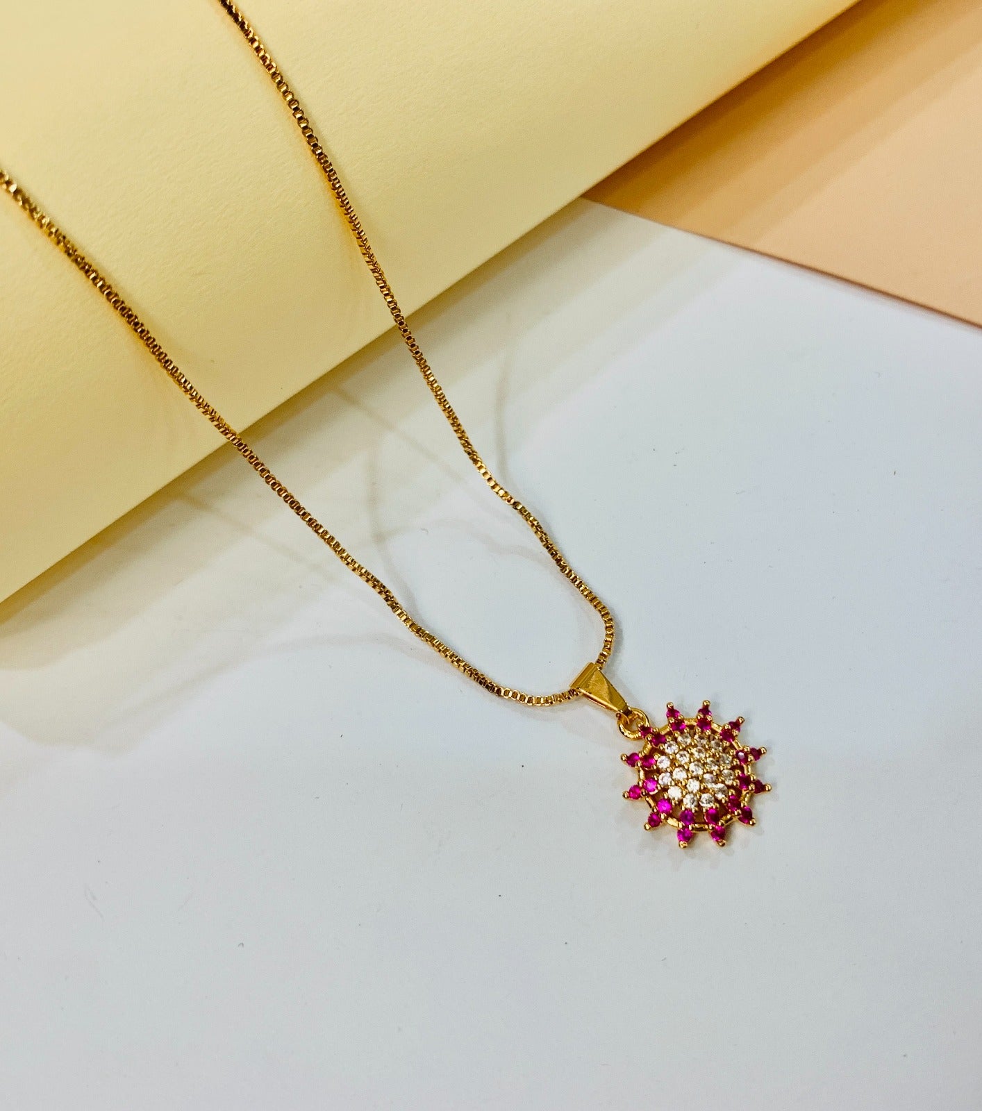 Zircon Pendant-237 (Maroon)