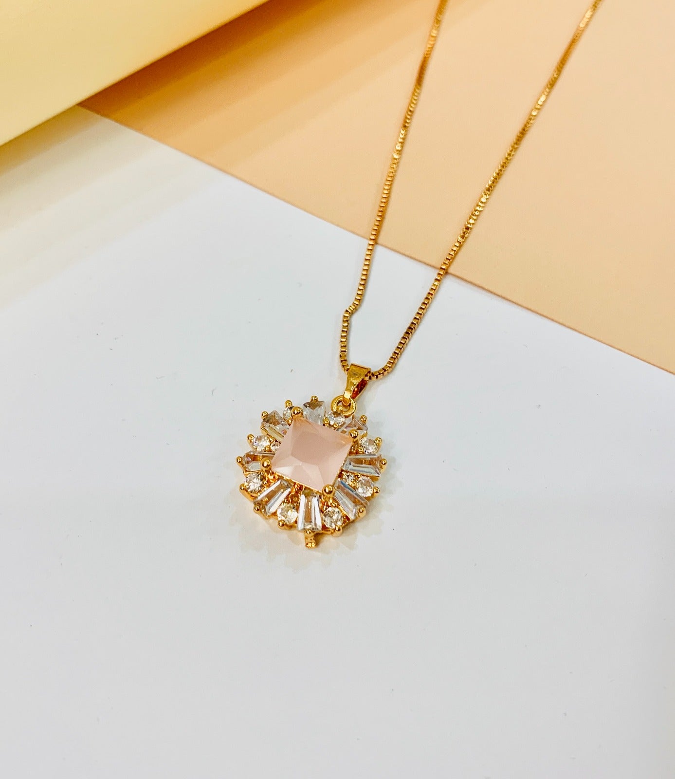 Zircon Pendant-238 (Pink)