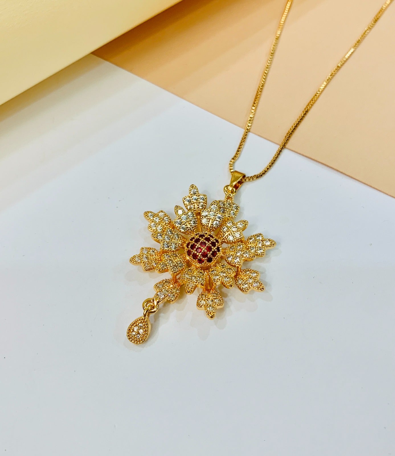 Zircon Pendant-222 (Ruby)
