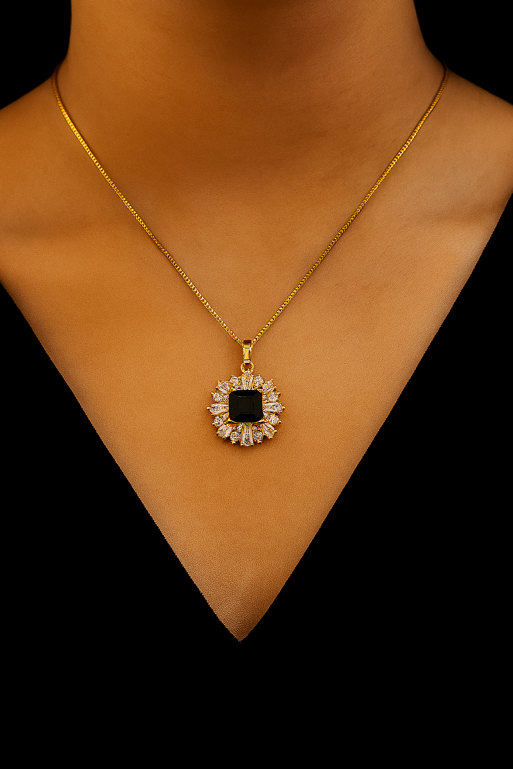 Zircon Pendant-238 (Black)