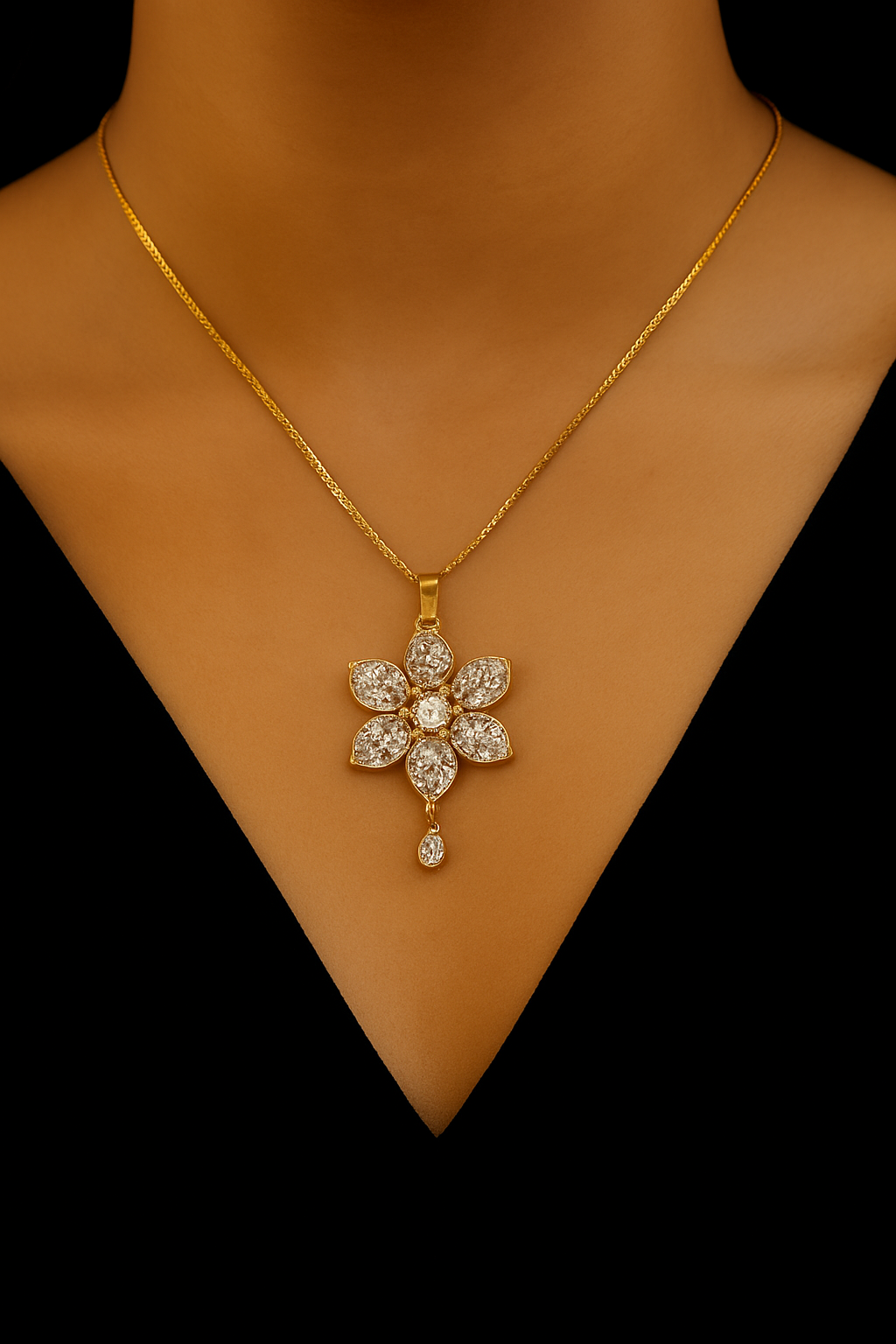 Zircon Pendant-249 (White)