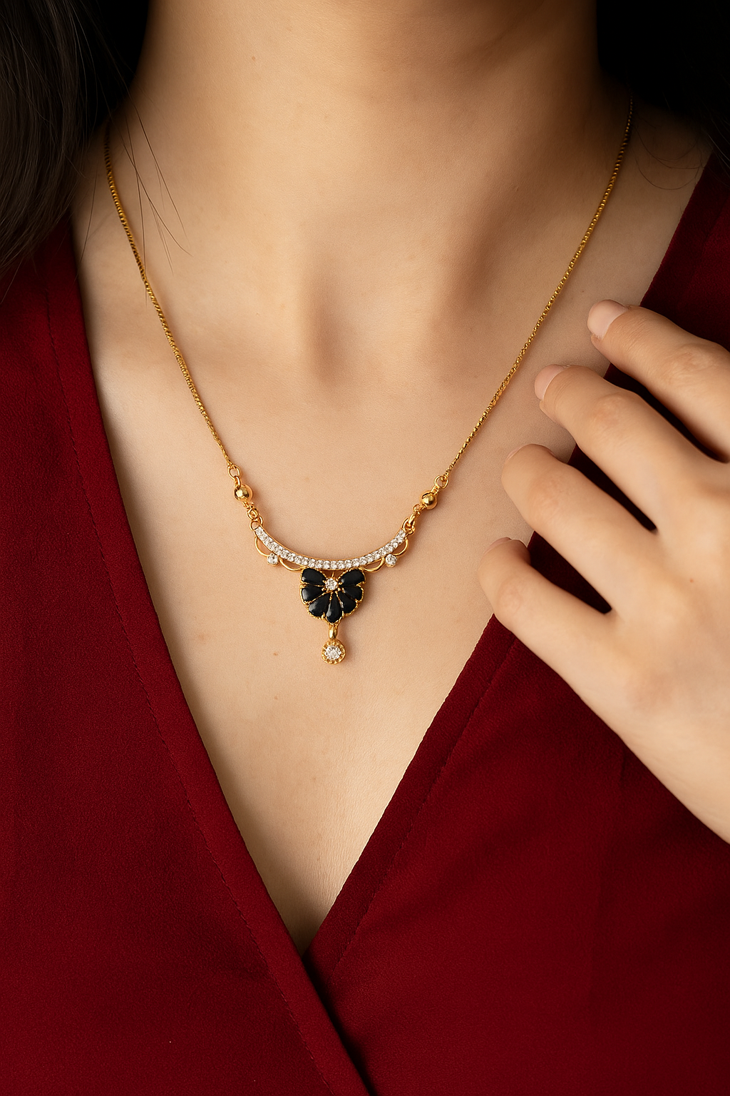 Zircon Pendant-195 (Black)